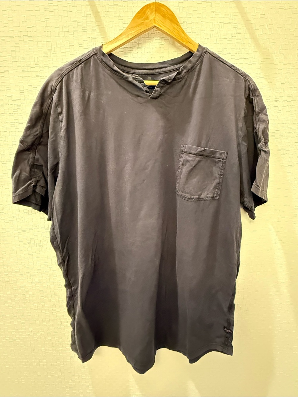 Good Man Brand Victory V-Notch Premium Cotton Jersey Pocket Tee XXL Charcoal